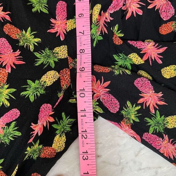 L’Amour Nanette Lepore black pineapple pants stretch elastic waist size XS - Picture 5 of 6